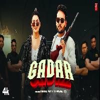Gadar Deepak Baldi Ft Sweta Chauhan New Haryanvi Song 2024 By Rahul Puthi,Anjali99 Poster